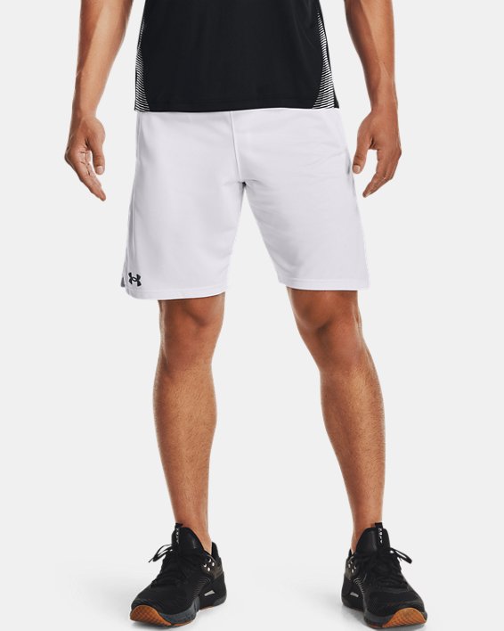 Men's UA Locker 9" Pocketed Shorts, White, pdpMainDesktop image number 0